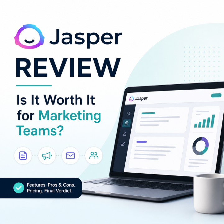 Jasper review for marketing teams interface dashboard and campaign content workflow